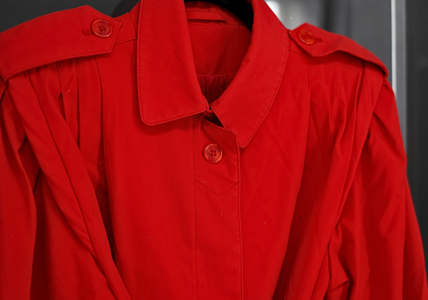 Red Trench Coat From Whitney Houston' Personal Collection