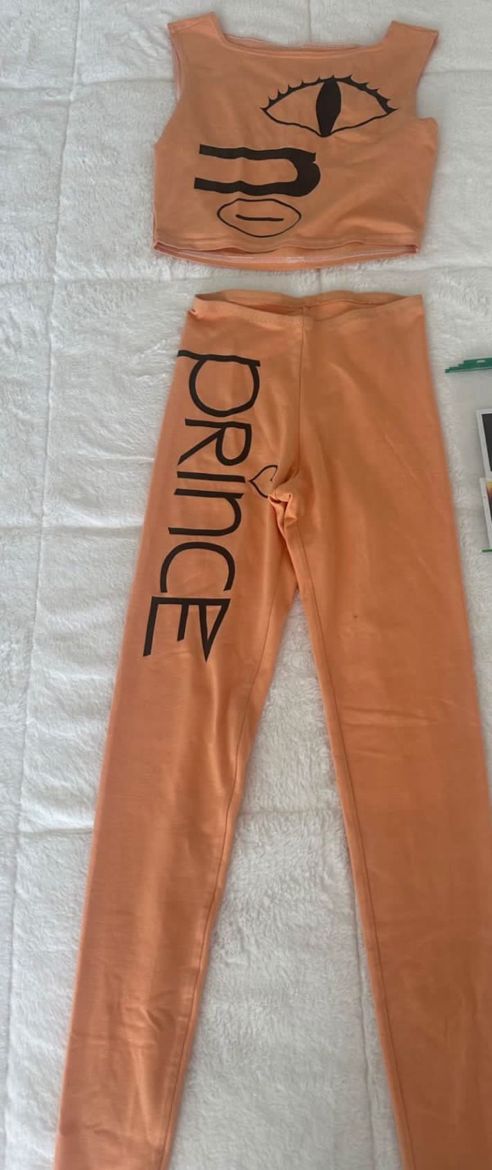 Prince "Love Sexy" tour 1988-1989, 2 piece peach set