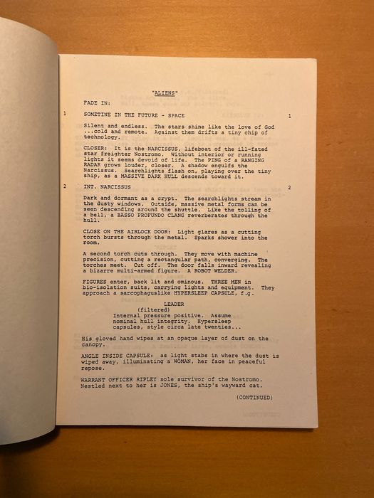 Aliens (1986)-Original Screenplay/Script by James Cameron