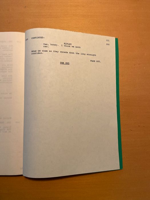 Aliens (1986)-Original Screenplay/Script by James Cameron