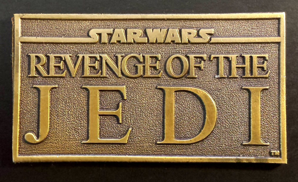 Star Wars Revenge of The Jedi, 1983 Brass paper weight