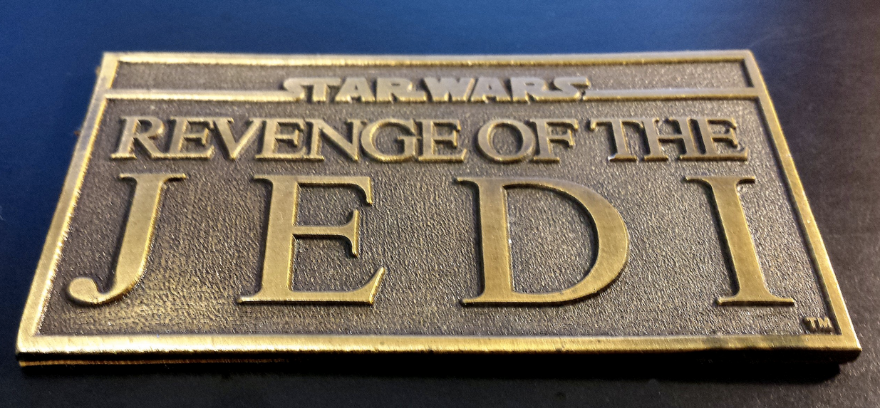 Star Wars Revenge of The Jedi, 1983 Brass paper weight
