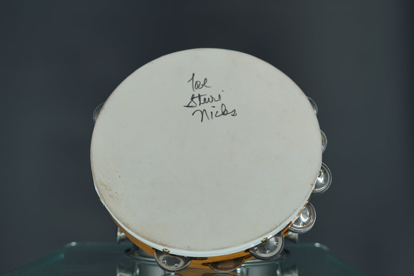 Stevie Nicks Personal Used Signed Tambourine