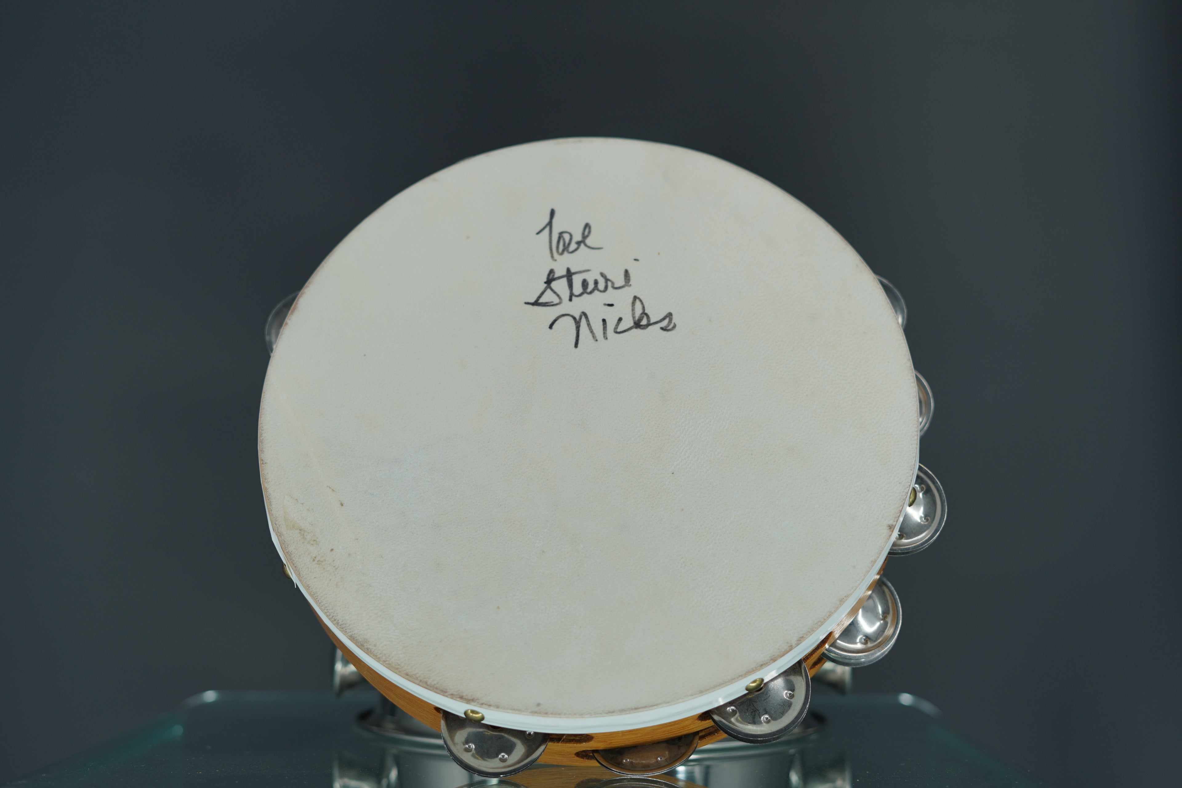 Stevie Nicks Personal Used Signed Tambourine