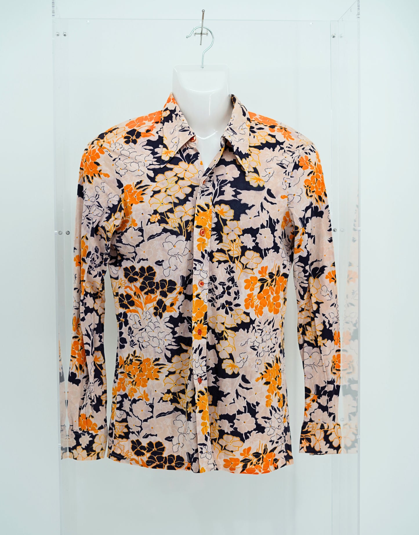 Jimi Hendrix Collared Flower Shirt