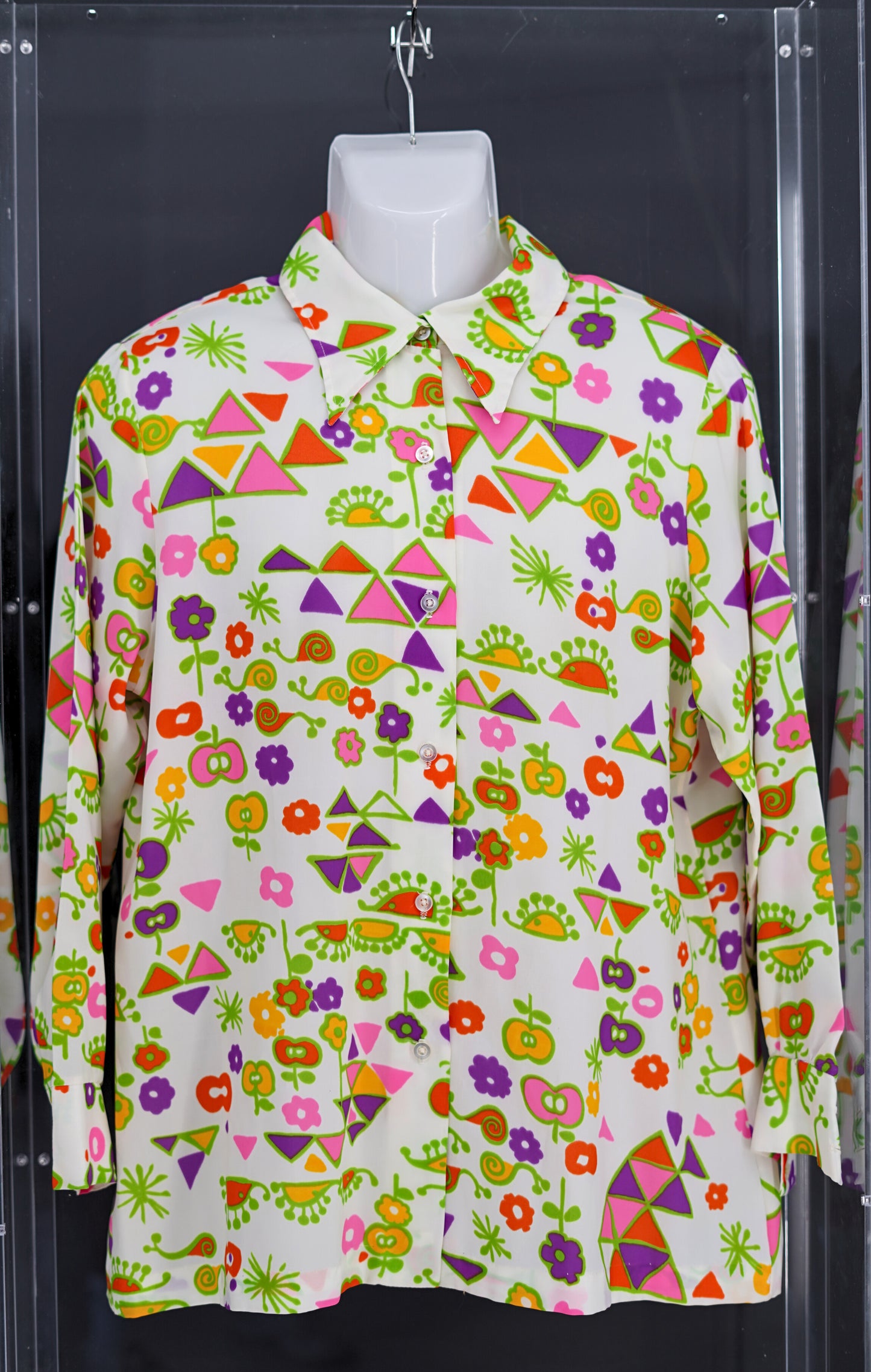Jimi Hendrick's Colourful Pattern Collared Shirt