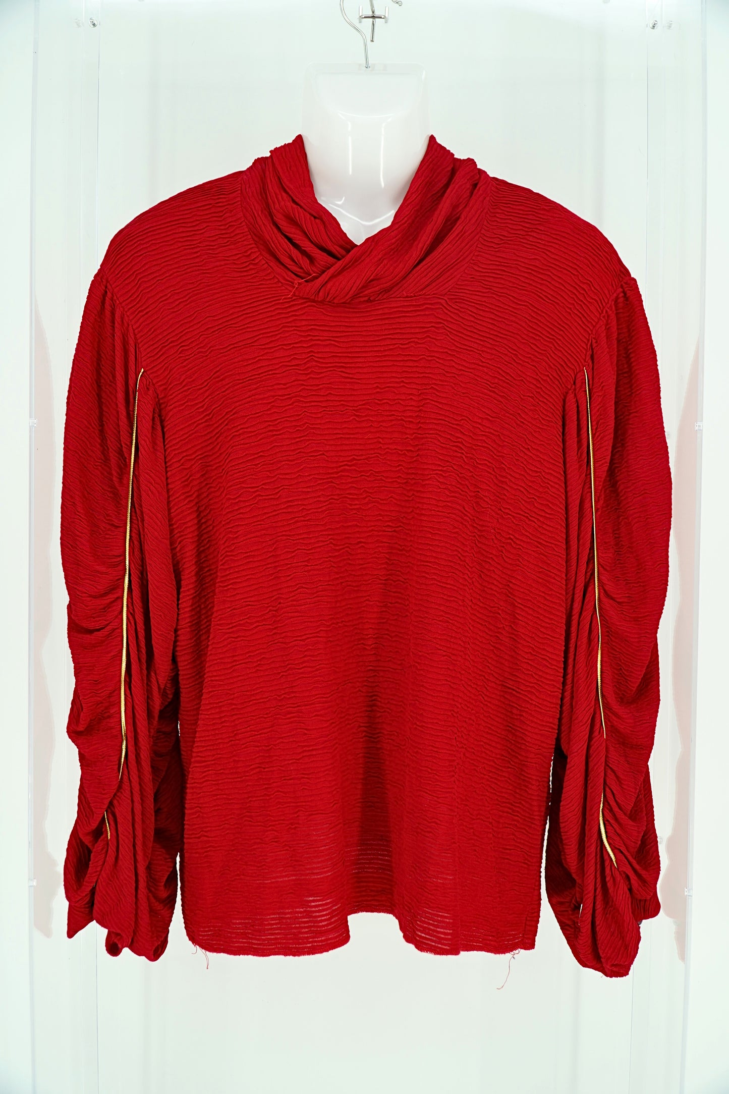 Ample Sleeved Red Shirt From Prince's Personal Closet