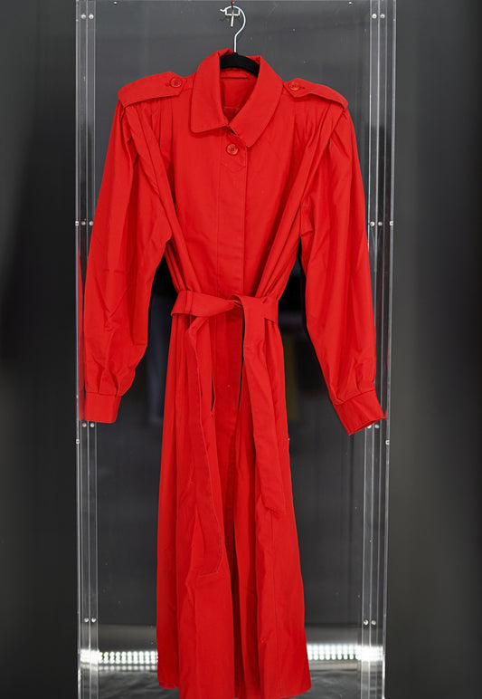 Red Trench Coat From Whitney Houston' Personal Collection