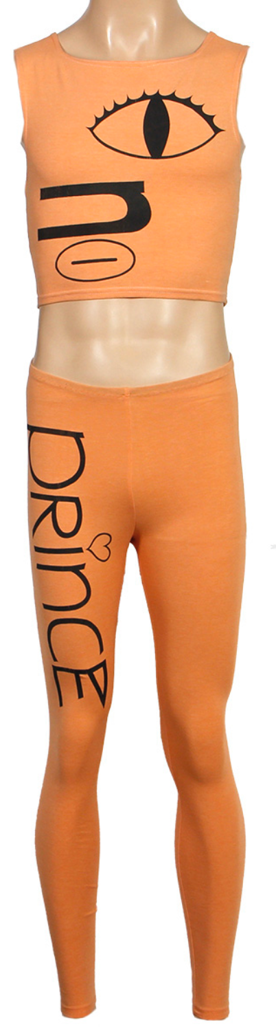 Prince "Love Sexy" tour 1988-1989, 2 piece peach set