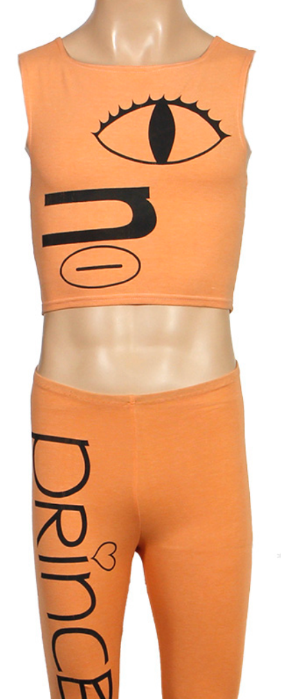 Prince "Love Sexy" tour 1988-1989, 2 piece peach set