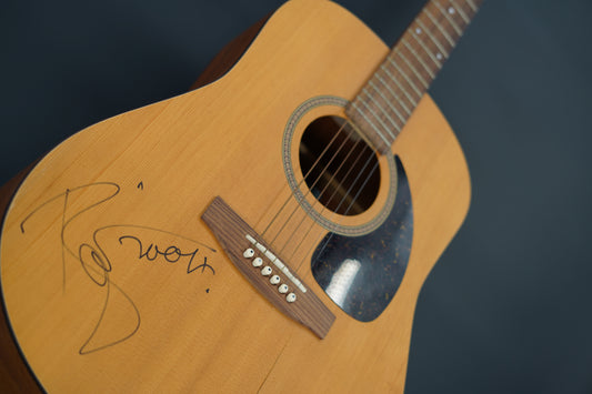 David Bowie Signed Seagull S6 Original Acoustic Guitar, Glass Spider World Tour