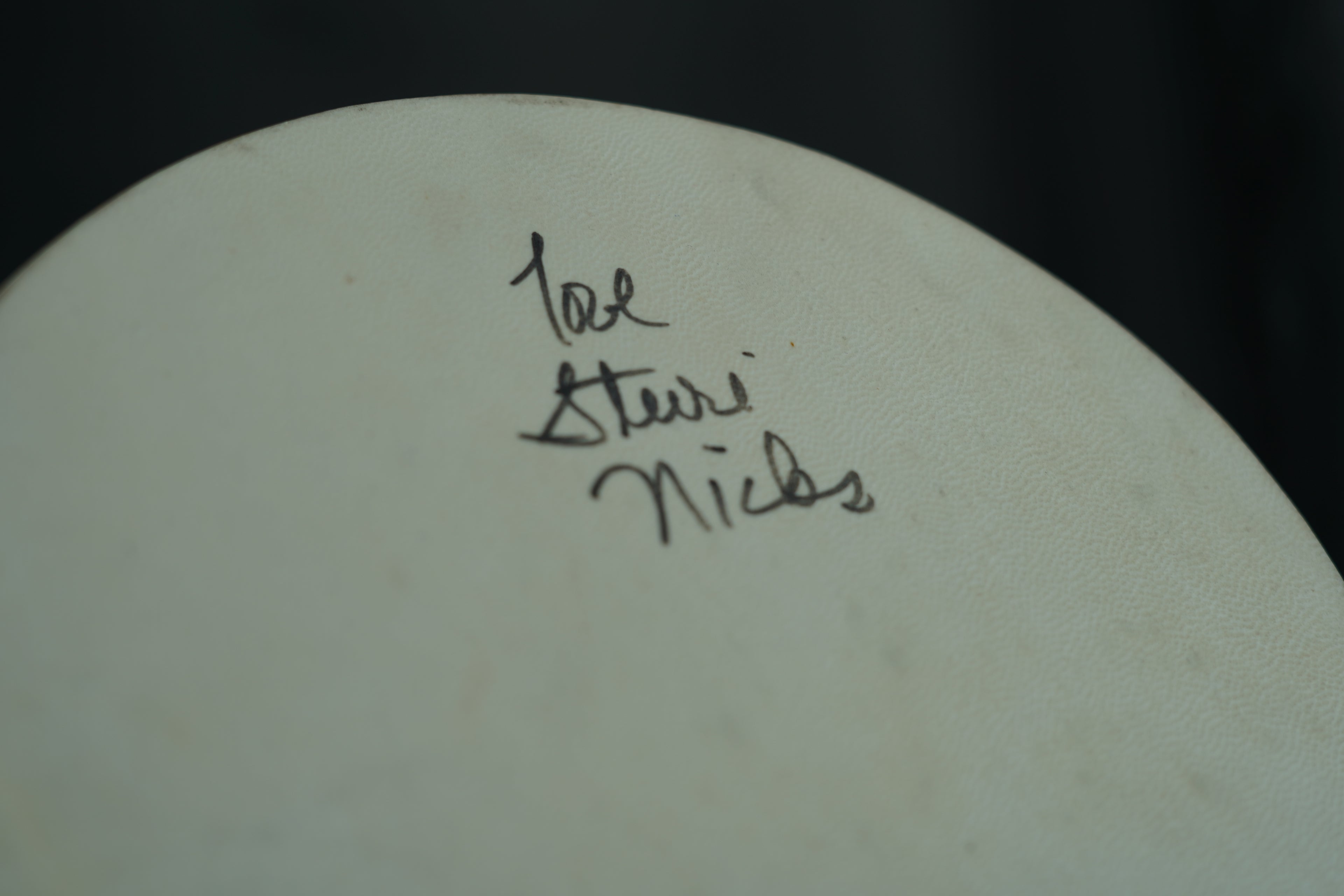 Stevie Nicks Personal Used Signed Tambourine
