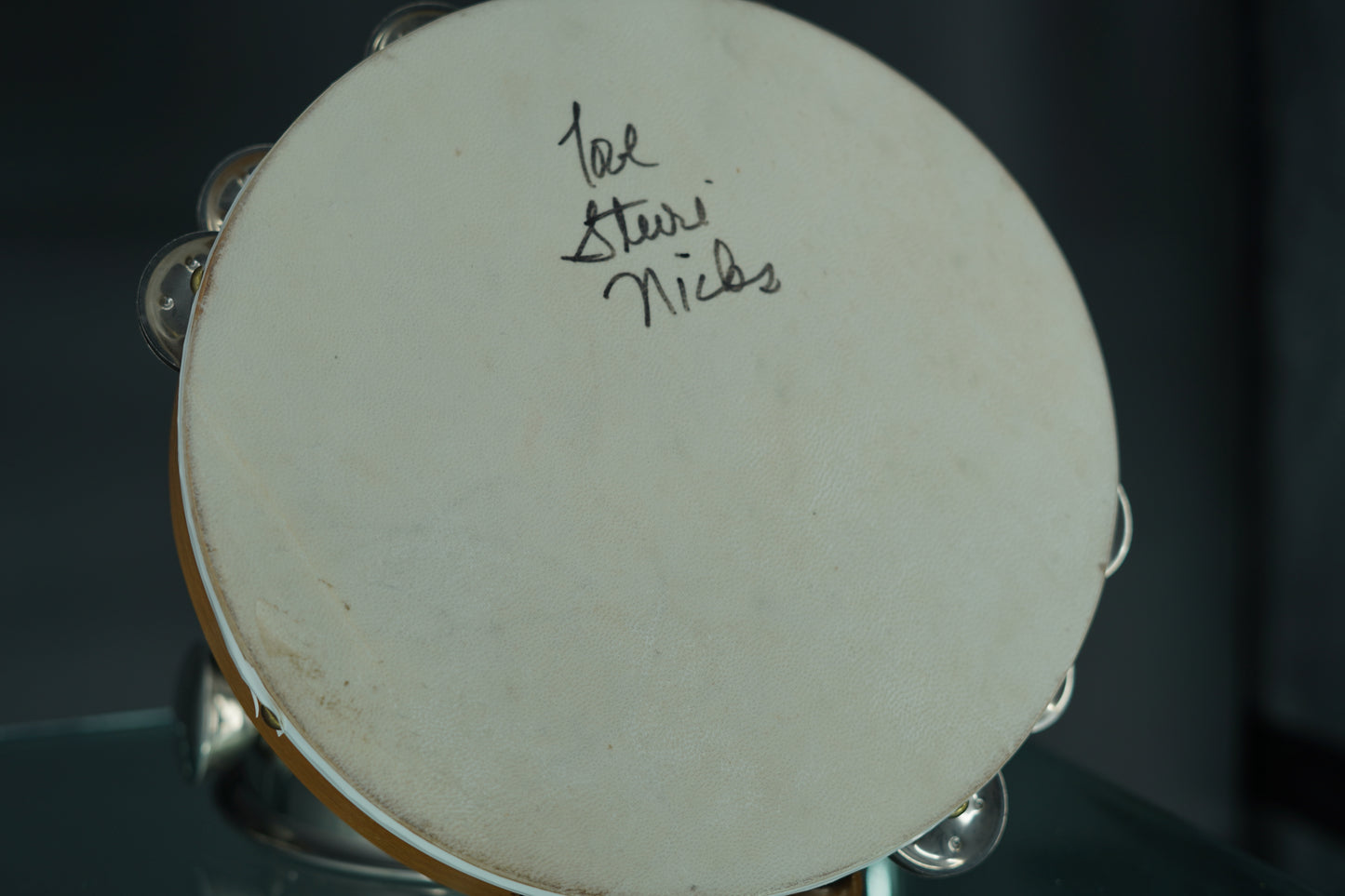 Stevie Nicks Personal Used Signed Tambourine