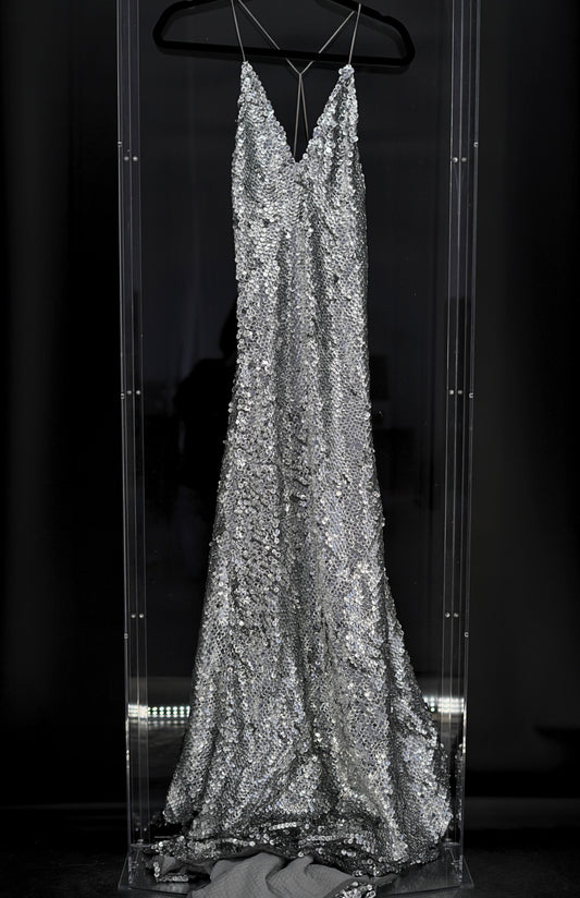 Taylor Swift Worn Hand-Beaded Red Carpet Gown
