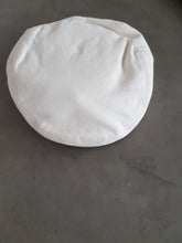 Load image into Gallery viewer, Mary J Blige Used and Worn White Leather Barney&#39;s Newsboy Cap