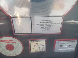 Nirvana "Platinum" Record Award