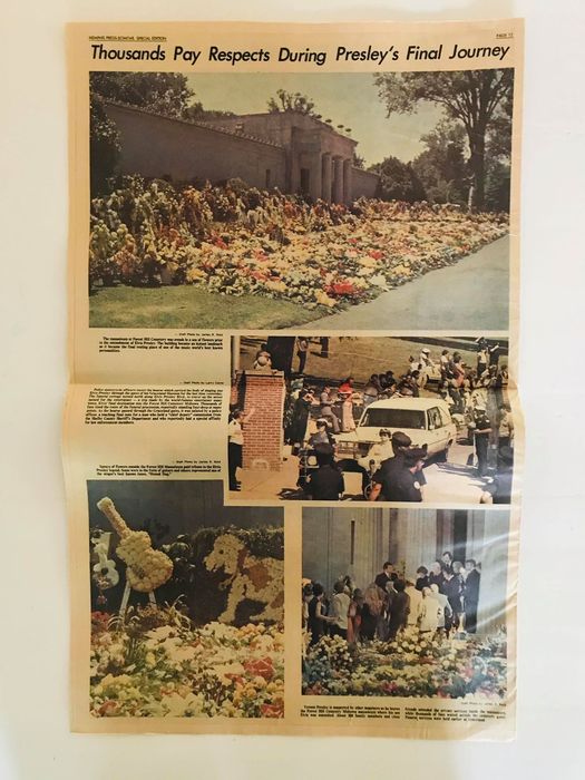 Elvis Original Death Newspapers from 1977