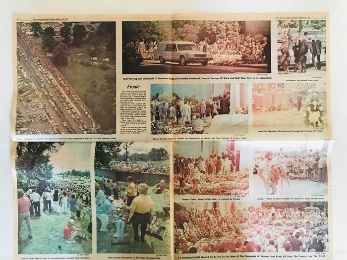 Elvis Original Death Newspapers from 1977
