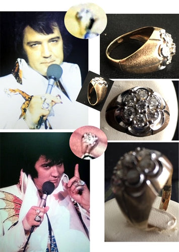 Elvis Presley Personally Worn & Owned Diamond Ring