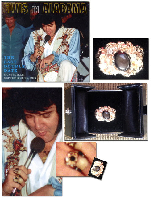 Elvis Presley Personally Owned Stage Worn Gold Nugget Ring