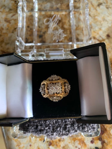 Engelbert Humperdinck Personally Owned and Worn Diamond Bombe Ring