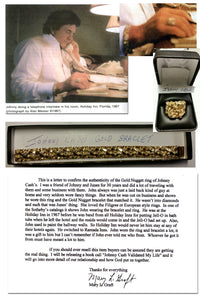 Johnny Cash Personally Worn Ring & Bracelet Set