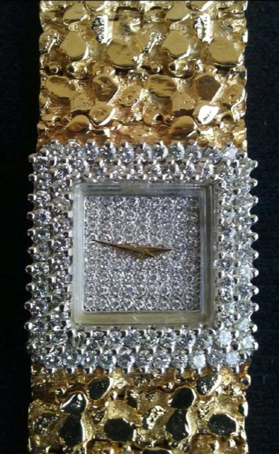 Liberace Diamond and Gold Personally Worn Watch