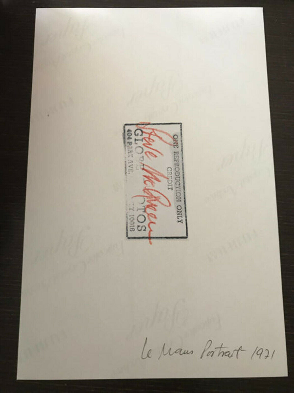 Steve McQueen Original Press Agency Photos