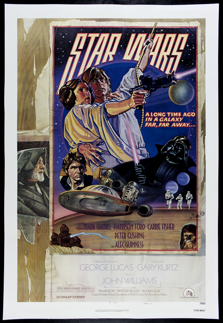 Star Wars Style D One Sheet Movie Poster 1977 Episode IV: A New Hope