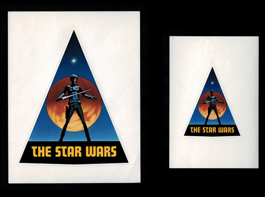 Star Wars US Set of 2 Early Logo Pre Production Decal Stickers Original Movie Poster 1977 Episode IV: A New Hope