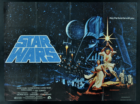 Star Wars British Quad Original Movie Poster 1977 Episode IV: A New Hope Poster
