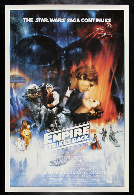 Star Wars The Empire Strikes Back, 1980 Edisode V  International One Sheet original Movie Poster