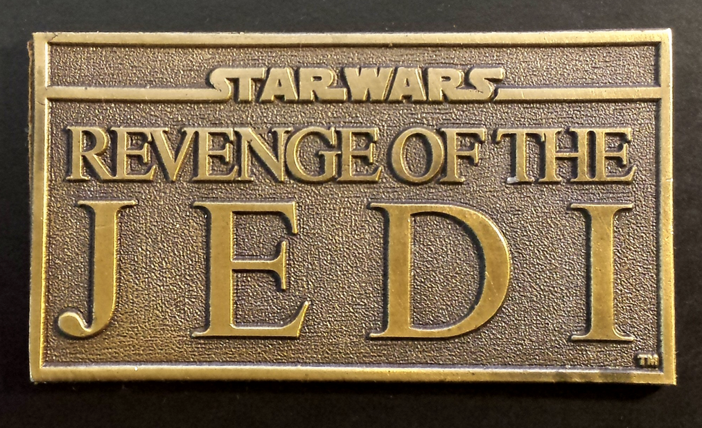 Star Wars Revenge of The Jedi, 1983 Brass paper weight