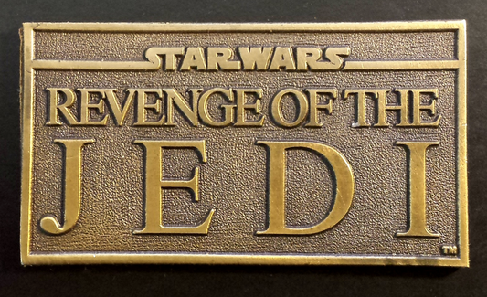 Star Wars Revenge of The Jedi, 1983 Brass paper weight