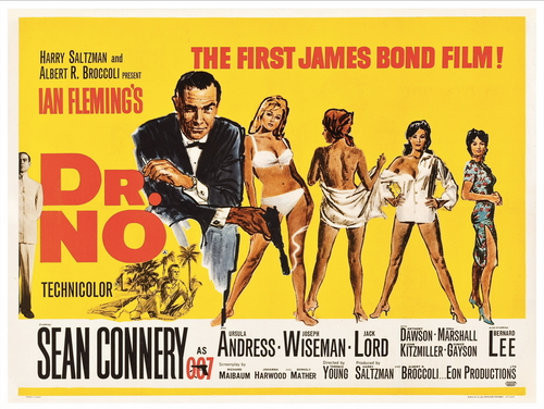 DR. NO James Bond Original Movie Poster