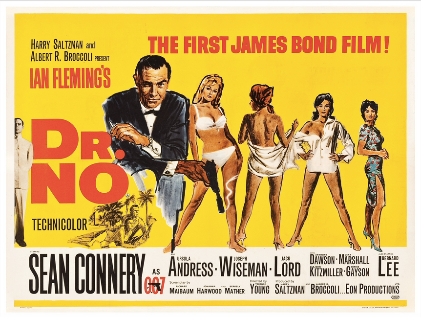 DR. NO James Bond Original Movie Poster