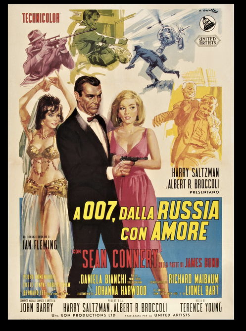 FROM RUSSIA WITH LOVE 1963 Italian Two Sheet Original Movie Poster