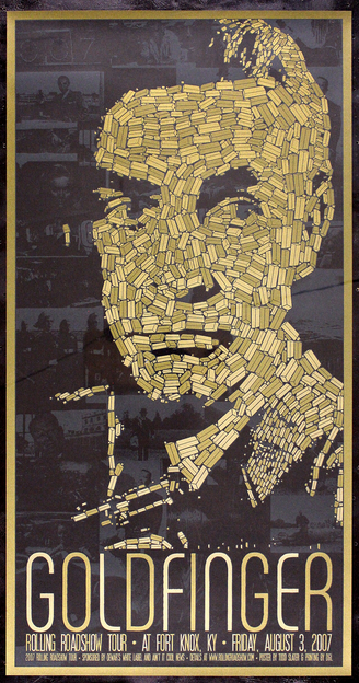 Goldfinger 1964 James Bond Limited Edition Poster 2007
