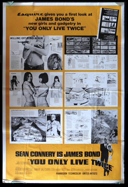 You Only Live Twice 1967 James Bond US 40 Original Movie Poster