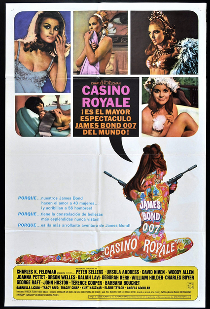 Casino Royal 1967 James Bond Spanish One Sheet Original Movie Poster