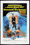 Diamond Are Forever 1971 James Bond US 1 Panel Original Movie Poster