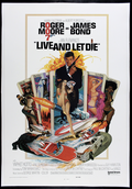 Live and Let Die 1973 James Bond US 1 One Sheet Original Movie Poster