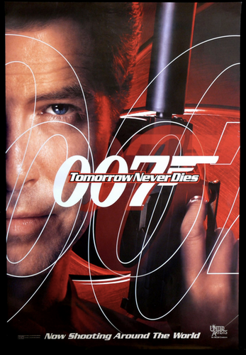 Tomorrow Never Dies 1997 James Bond US 1 One Sheet Original Movie Poster Teaser
