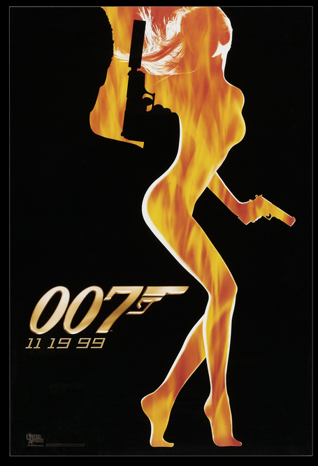 The World Is not Enough 1999 James Bond US 1 One Sheet Original Movie Poster Teaser