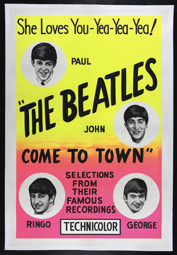 BEATLES COME TO TOWN, 1963  The movie poster film poster one sheet