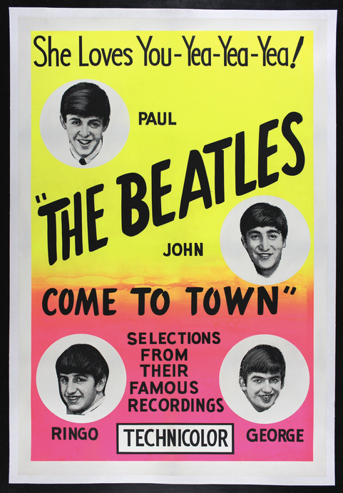 BEATLES COME TO TOWN, 1963  The movie poster film poster one sheet