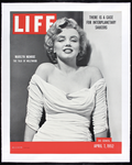 MARILYN MONROE LIFE MAGAZINE NEWS STAND POSTER 1952