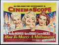 MARILYN MONROE 1953 HOW TO MARRY A MILLIONAIRE  U.K. British Quad Original Movie Poster