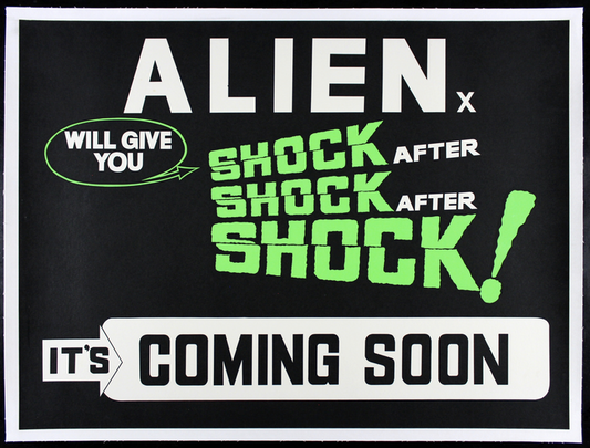 ALIEN 1979 Original One UK Marler British Quad Sheet Movie Poster