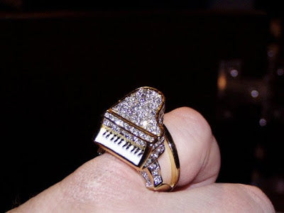 Liberace Personally Owned and Worn Grand Piano Ring